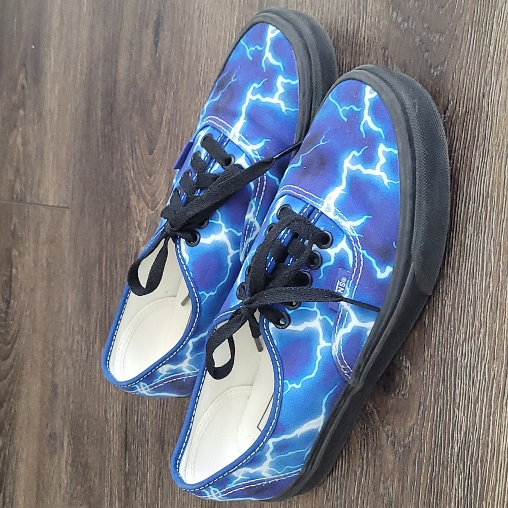 Vans blue lightning